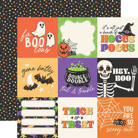 Echo Park Halloween Parade - 4x4 Journaling Cards