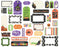 Echo Park Halloween Parade - Ephemera Frames & Tags