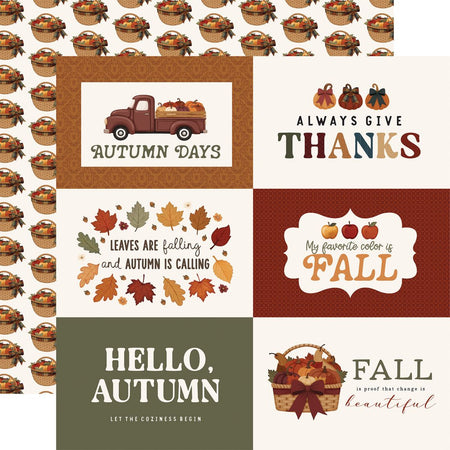 Carta Bella Here Comes Autumn - 6x4 Journaling Cards