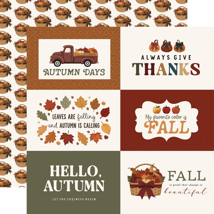 Carta Bella Here Comes Autumn - 6x4 Journaling Cards