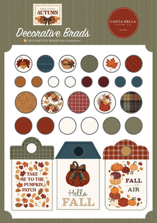 Carta Bella Here Comes Autumn - Decorative Brads