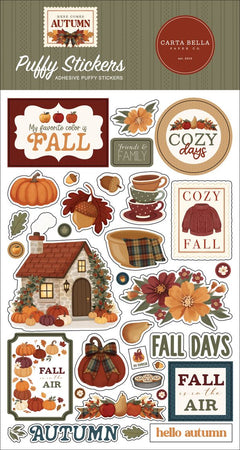Carta Bella Here Comes Autumn - Puffy Stickers
