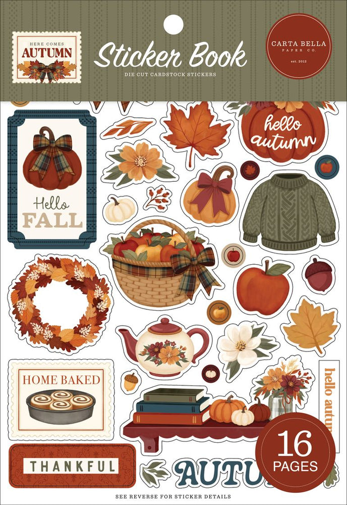 Carta Bella Here Comes Autumn - Sticker Book