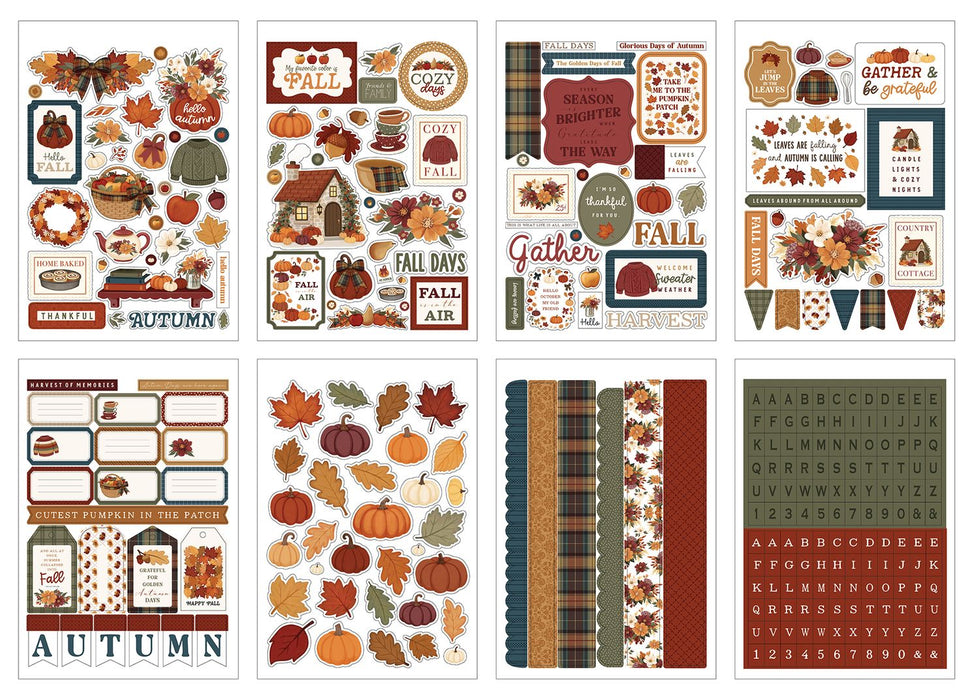Carta Bella Here Comes Autumn - Sticker Book