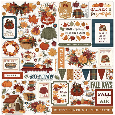 Carta Bella Here Comes Autumn - Element Stickers