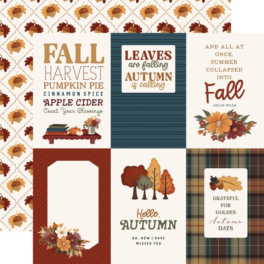 Carta Bella Here Comes Autumn - 4x6 Journaling Cards
