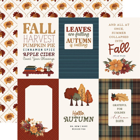 Carta Bella Here Comes Autumn - 4x6 Journaling Cards