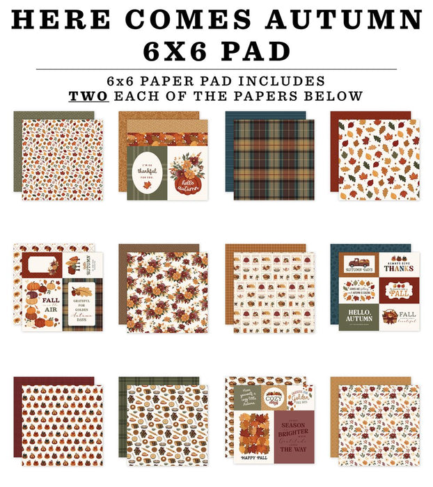 Carta Bella Here Comes Autumn - 6x6 Pad