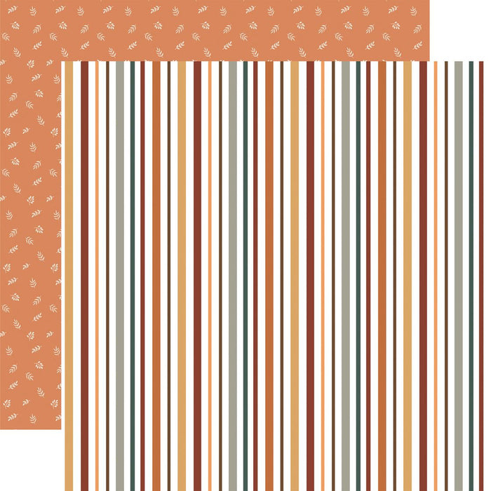Echo Park Feels Like Fall - Pumpkin Spice Stripes