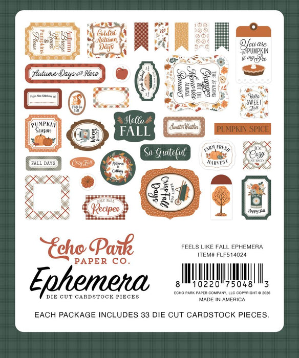 Echo Park Feels Like Fall - Ephemera Icons