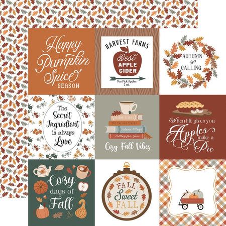 Echo Park Feels Like Fall - 4x4 Journaling Cards