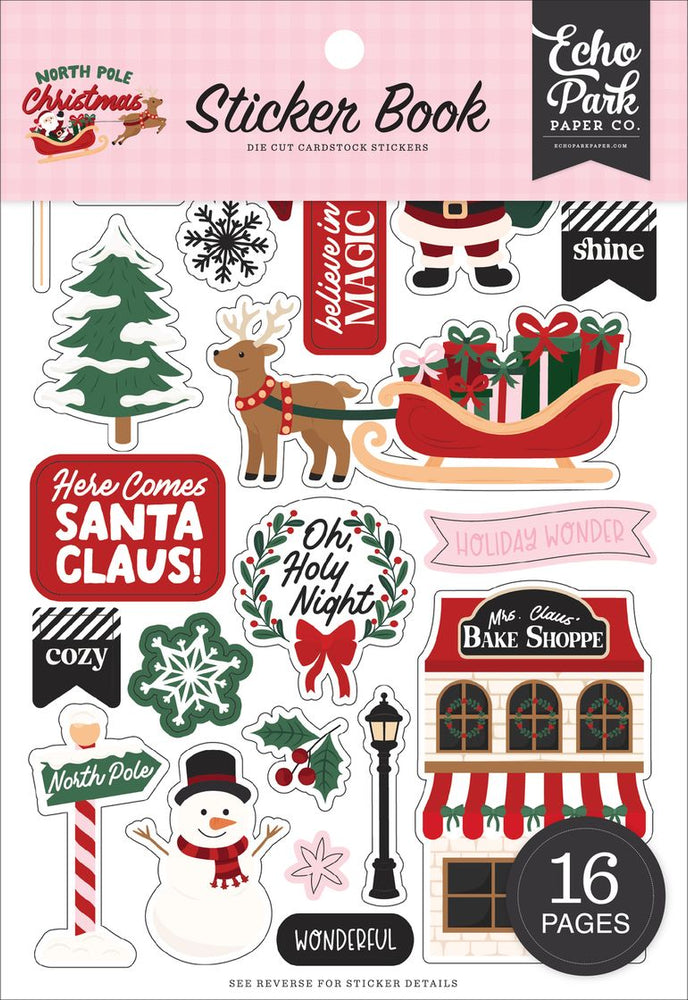 Echo Park North Pole Christmas - Sticker Book