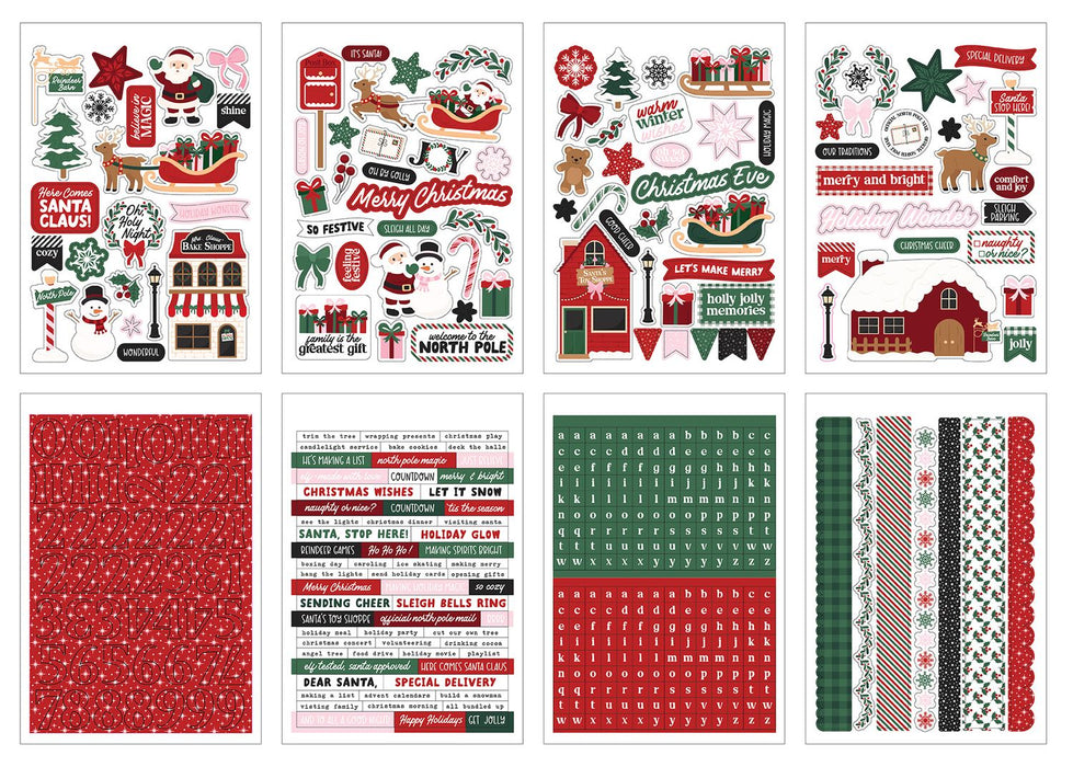 Echo Park North Pole Christmas - Sticker Book