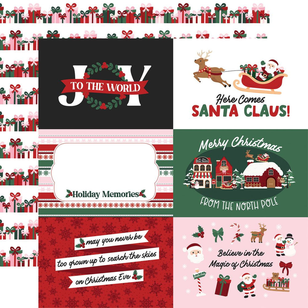 Echo Park North Pole Christmas - 6x4 Journaling Cards
