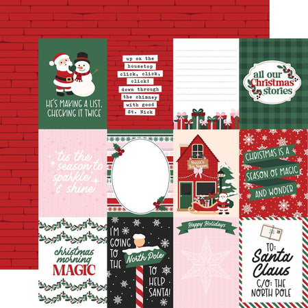 Echo Park North Pole Christmas - 3x4 Journaling Cards