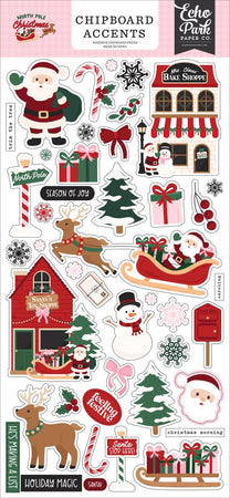 Echo Park North Pole Christmas - Chipboard Accents