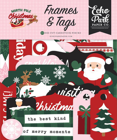 Echo Park North Pole Christmas - Ephemera Frames & Tags