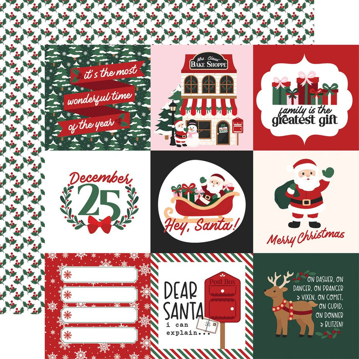 Echo Park North Pole Christmas - 4x4 Journaling Cards