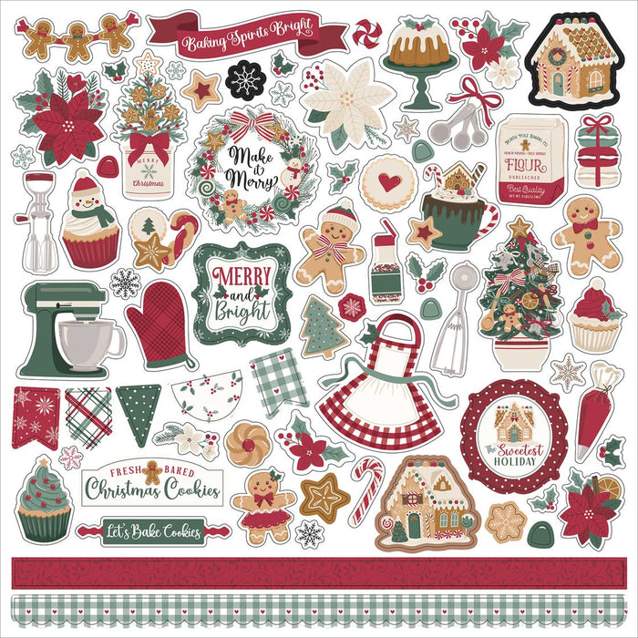 Echo Park Baking Christmas Cheer - Element Stickers