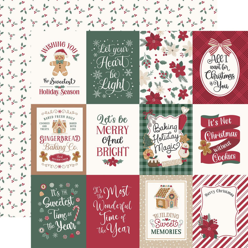 Echo Park Baking Christmas Cheer - 3x4 Journaling Cards