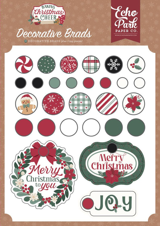 Echo Park Baking Christmas Cheer - Decorative Brads