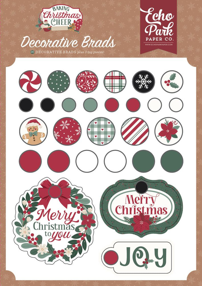 Echo Park Baking Christmas Cheer - Decorative Brads