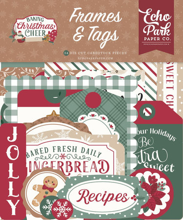 Echo Park Baking Christmas Cheer - Ephemera Tags & Frames