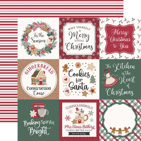 Echo Park Baking Christmas Cheer - 4x4 Journaling Cards