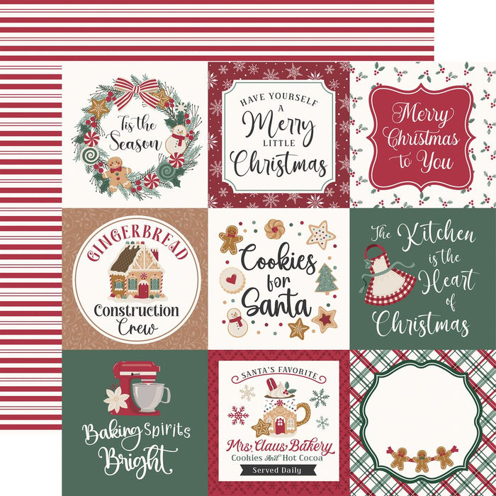 Echo Park Baking Christmas Cheer - 4x4 Journaling Cards