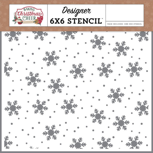 Echo Park Baking Christmas Cheer - Joyful Snowflakes Stencil