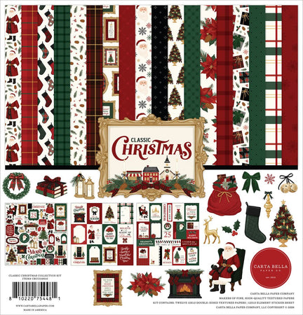 Carta Bella Classic Christmas - 12x12 Collection Kit