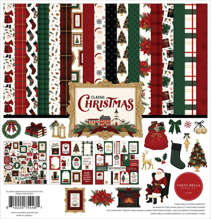 Carta Bella Classic Christmas - 12x12 Collection Kit