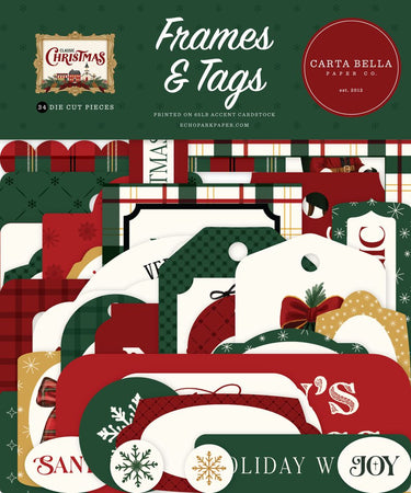 Carta Bella Classic Christmas - Ephemera Tag & Frames