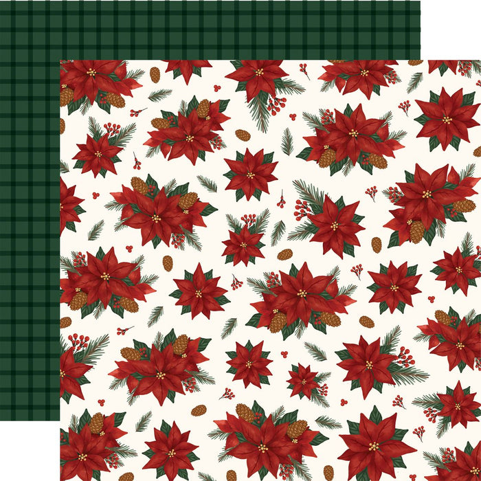 Carta Bella Classic Christmas - Joy And Peace Poinsettia