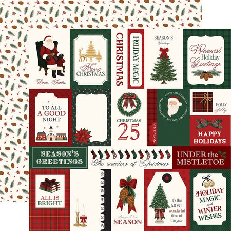 Carta Bella Classic Christmas - Multi Journaling Cards