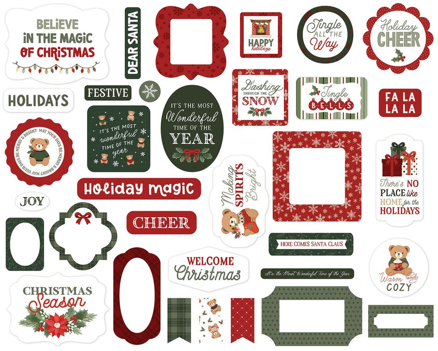 Carta Bella Have A Beary Christmas - Ephemera Icons