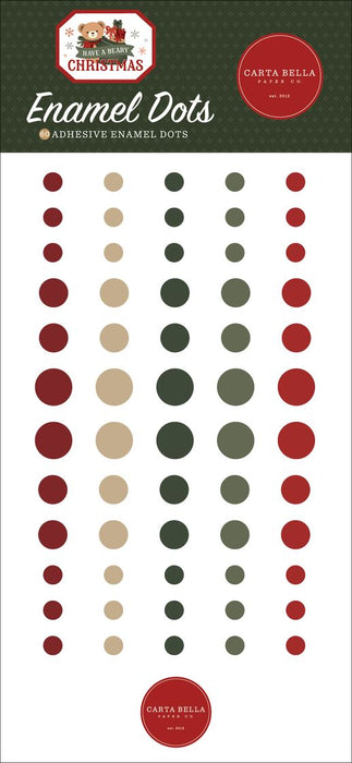 Carta Bella Have A Beary Christmas - Enamel Dots