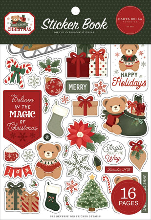 Carta Bella Have A Beary Christmas - Sticker Book