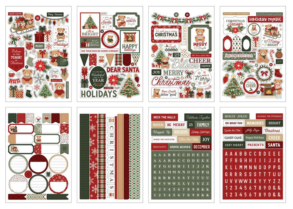 Carta Bella Have A Beary Christmas - Sticker Book