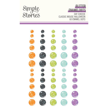 Simple Stories Say Cheese Classic Mouse Halloween - Glitter Enamel Dots