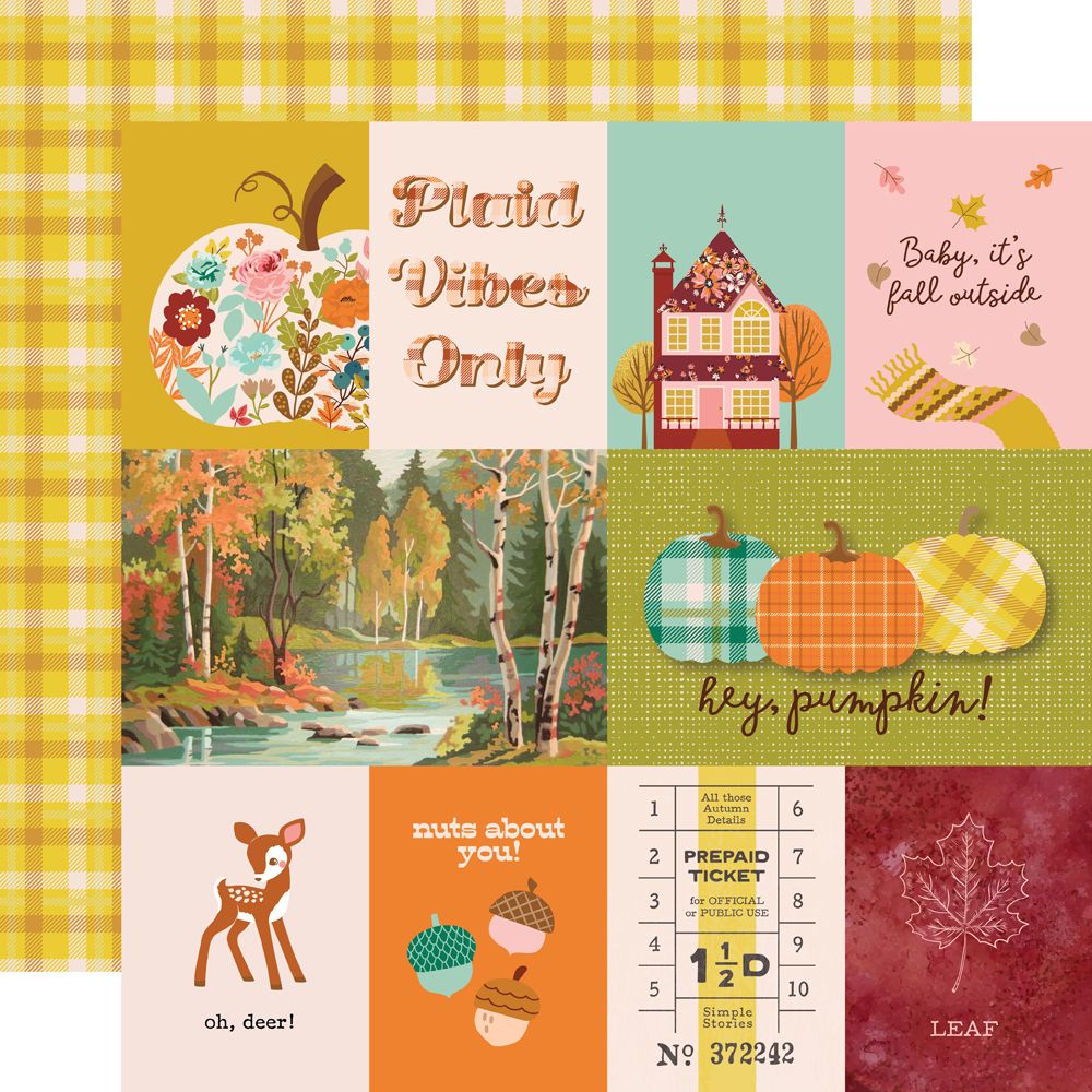 Simple Stories Pumpkins & Plaid - 3x4/4x6 Elements