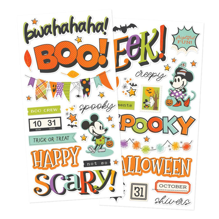 Simple Stories Say Cheese Classic Mouse Halloween - Foam Stickers