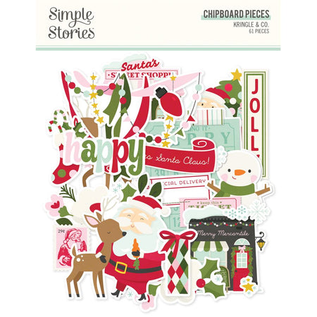 Simple Stories Kringle & Co. - Chipboard Pieces