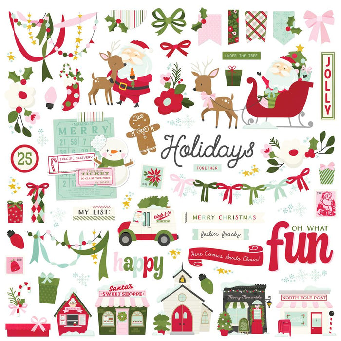 Simple Stories Kringle & Co. - Chipboard Pieces