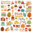 Simple Stories Pumpkins & Plaid - Chipboard Pieces Bits & Pieces