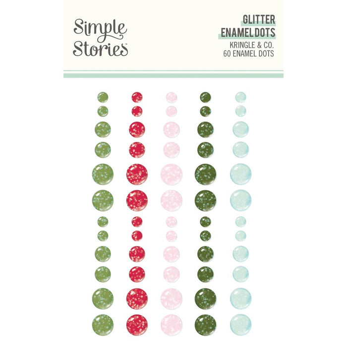 Simple Stories Kringle & Co. - Glitter Enamel Dots