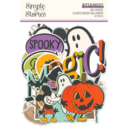 Simple Stories Say Cheese Classic Mouse Halloween - Bits & Pieces Die Cuts