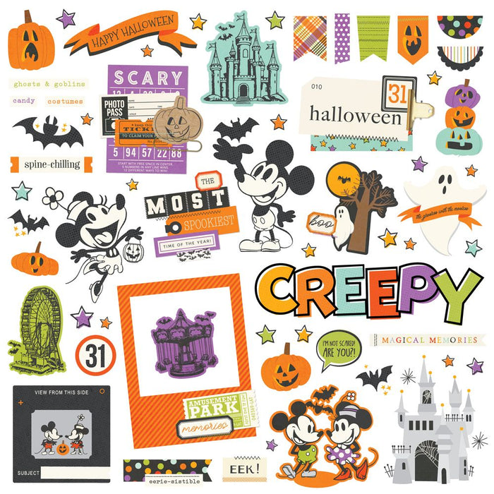 Simple Stories Say Cheese Classic Mouse Halloween - Chipboard Pieces