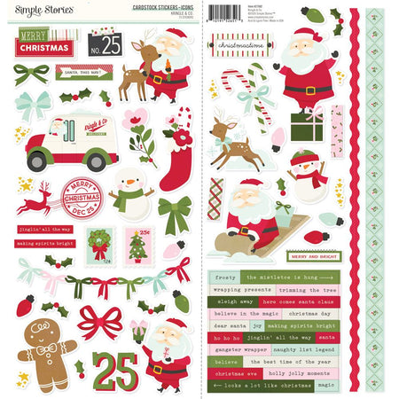 Simple Stories Kringle & Co. - Cardstock Stickers Icons