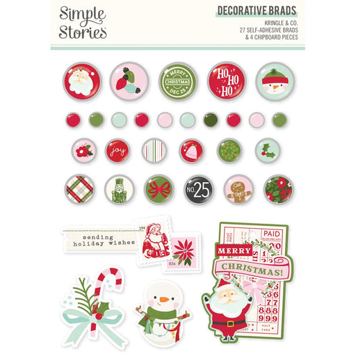 Simple Stories Kringle & Co. - Decorative Brads
